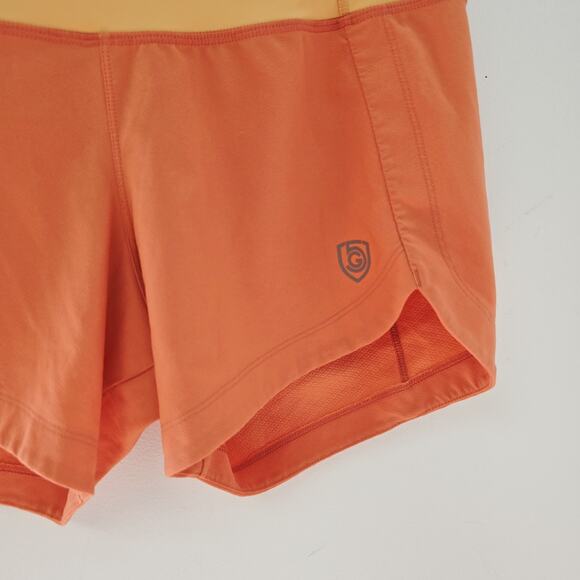 Goal Five Athletic Shorts S Womens Fast Free Orange Stretch Running Workout - Picture 2 of 13
